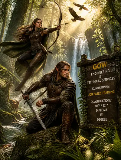 Elven Guardians of the Forest Cinematic Video Scene