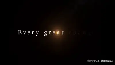 Animación de Texto Cinematográfica: Cada Gran Cambio