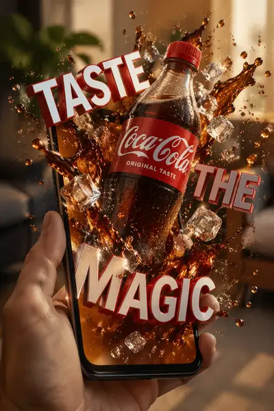 Product Bursting Out of Phone Screen AR Ad