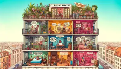 13 Rue del Percebe Building Illustration