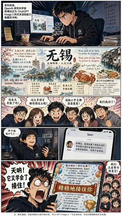 Chinese Comic: OpenAI Researcher & GPT Image 2