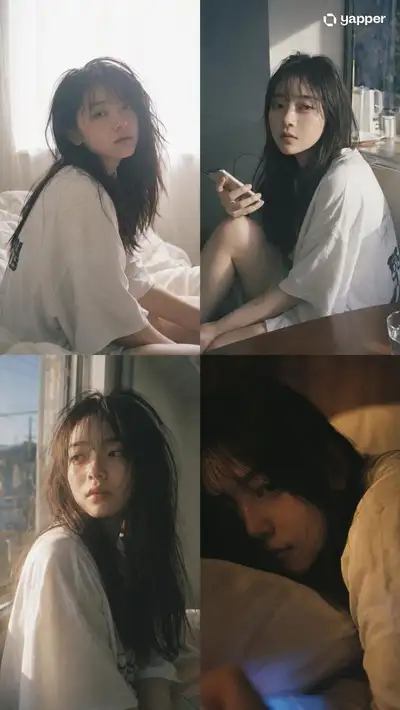 2x2 Grid Japanese Film Portrait