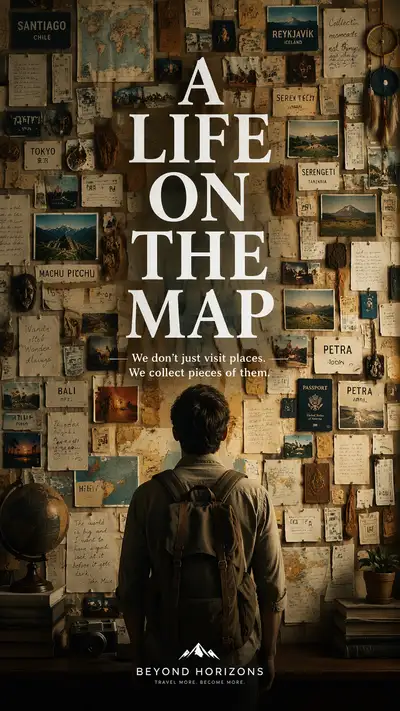 A Life on the Map Travel Wall Poster