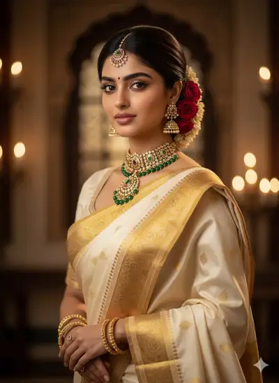 Classic Kanjivaram Saree Portrait