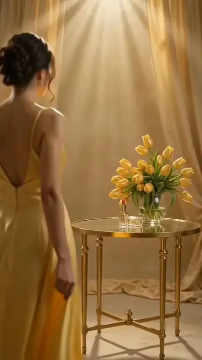 Luxury Golden Lipstick Cinematic Commercial