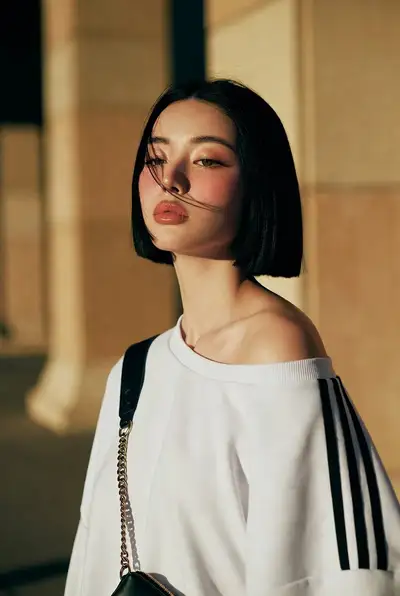 Cinematic Portrait of Young Woman in Golden Hour