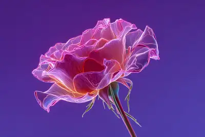 Fluorescent Edge Fusion Art Prompt