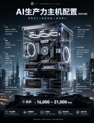 Transparent exploded-view product ad with spec labels
