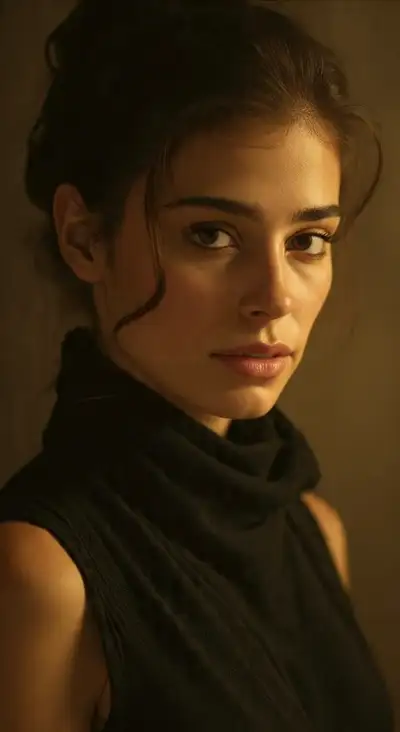 Moody Cinematic Portrait with Chiaroscuro Lighting