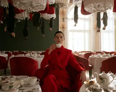 Changement de gravité dans la salle du petit-déjeuner du Grand Hôtel