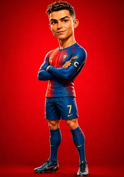 Pixar-Style Footballer Character Prompt