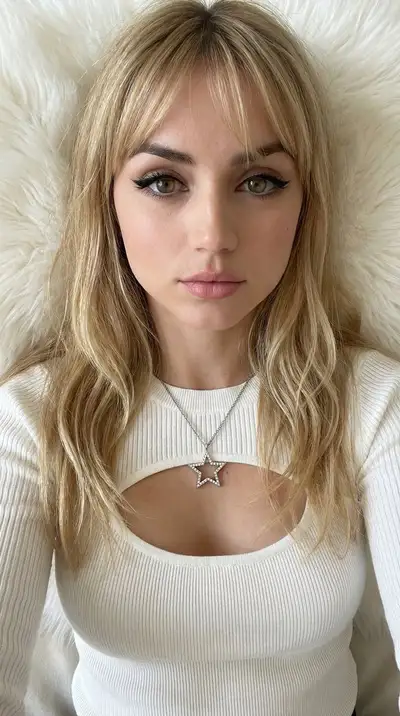 AI Image Prompt: Blonde Woman in White Bodysuit