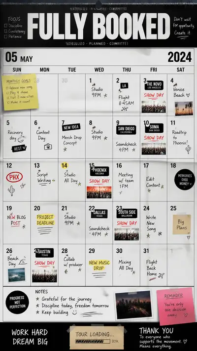 Fully Booked youth-culture calendar editorial poster