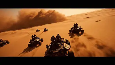 Desert Chase with Sandstorm and Worm