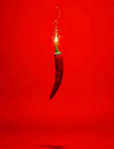 Red Chili Pepper Explosive Image Prompt