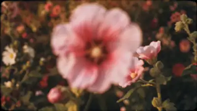 Seamless one-take transition video prompt with 90s nostalgic look
