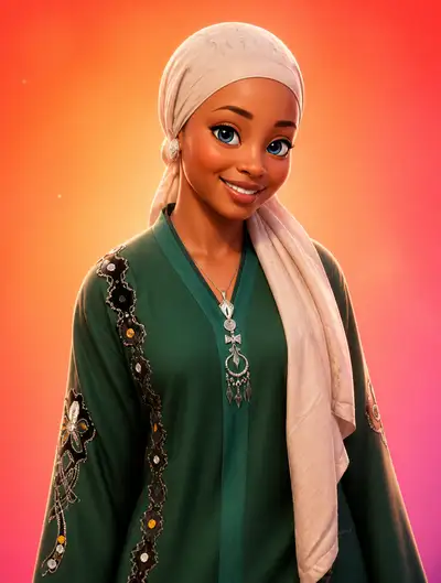 Pixar-Style 3D Character Portrait from Reference Photo