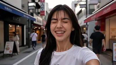 Fotorealistischer Smartphone-Vlog in Japan