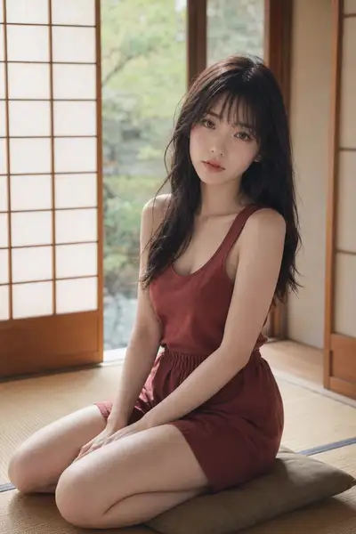 フォトリアリスティックな日本の家庭の肖像