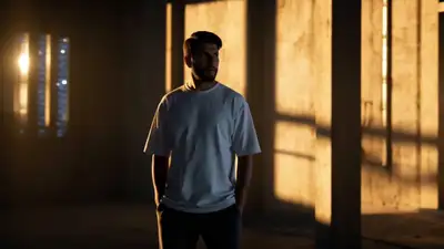 Cinematic neon city music video with dynamic camera movement