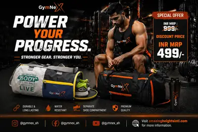 GymNeX fitness gym advertising poster
