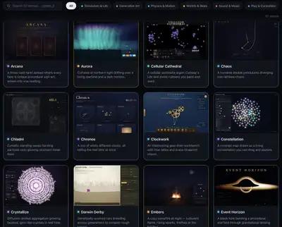 Fan out parallel Claude Code agents to build dozens of creative demos