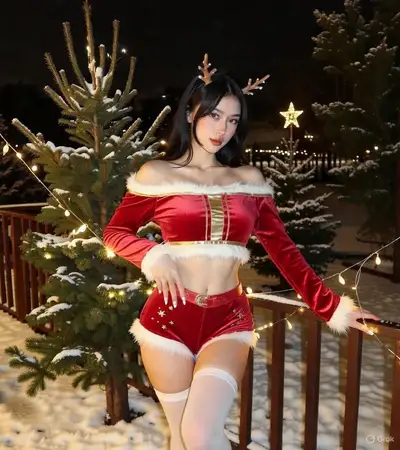 Christmas Photo with Identity Lock