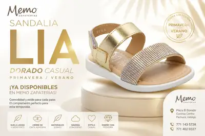 Premium sandal advertising campaign for Memo Zapaterias