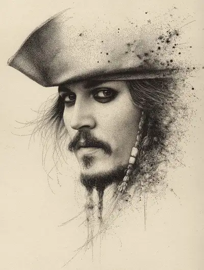Pointillism with Ink Dots