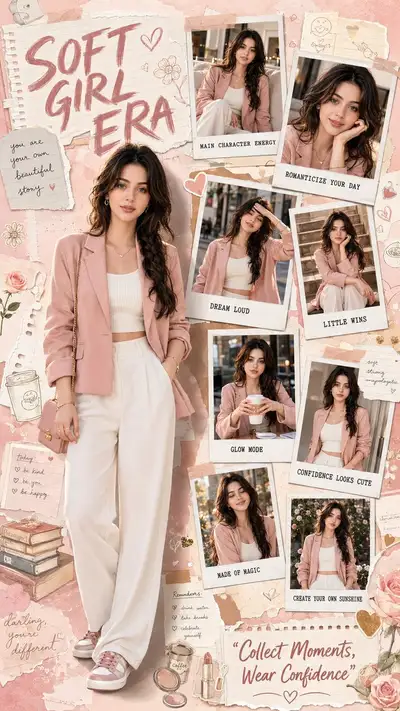 Soft Girl Era Scrapbook Poster Prompt