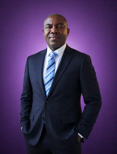 Corporate Headshot on Violet Studio Backdrop