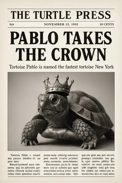 Vintage 1990s Pet Newspaper Front Page