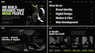 KODO STUDIO Creative Agency Website Mockup Set