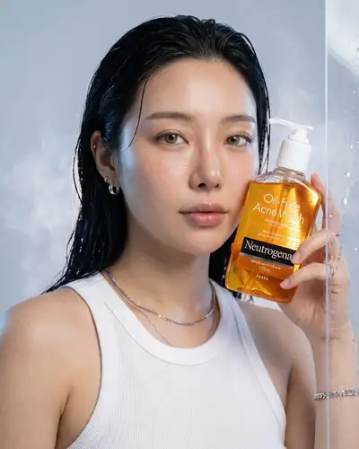 Neutrogena Acne Wash Skincare Advertisement, Three Variants