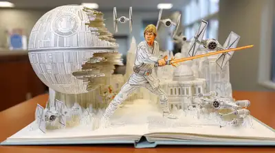 Star Wars 3D Pop-Up Book Spread