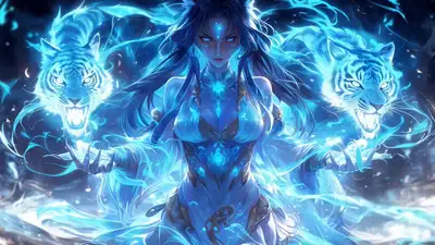 Animate 2D Illustration with Ethereal Tigers