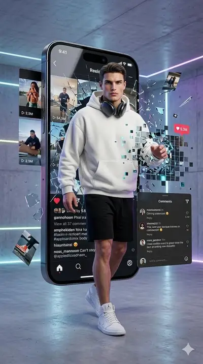 Cinematic Portrait Emerging from Instagram Reels