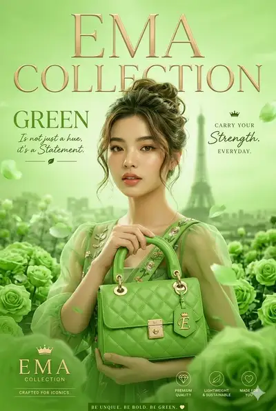 Fashion Ad: Green Style Statement