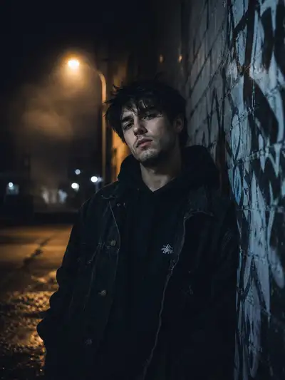 Prompt de portrait nocturne dans une ruelle urbaine avec GPT Image 2