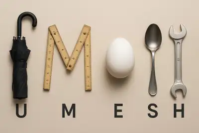Spell Name with Everyday Objects Image Prompt