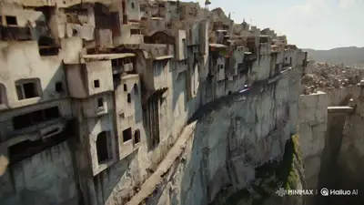 Course de Speeder à travers la Ville de Falaise
