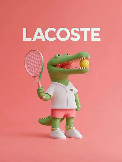 3D Crocodile Tennis Speed Ramp Animation