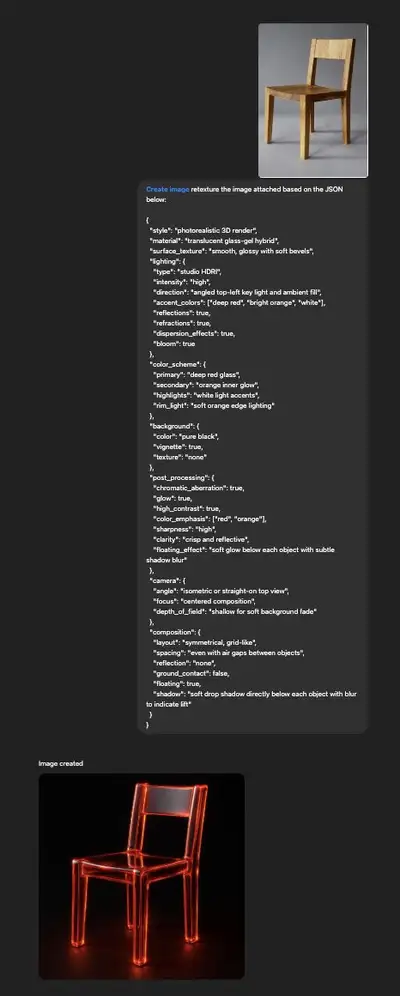 Photorealistic Glass-Gel Retexture Prompt