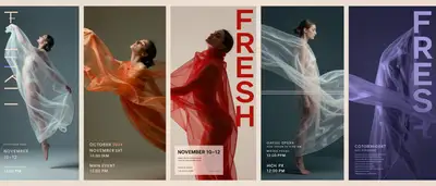 FRESH avant-garde fashion event poster series