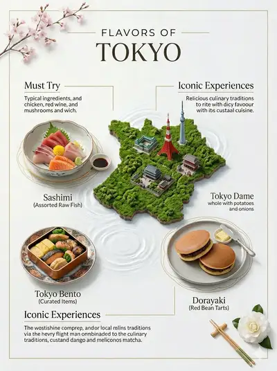 Minimalist Culinary Infographic Map Prompt
