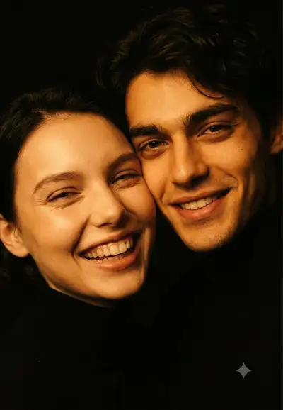 Cinematic Couple Portrait from Reference Faces