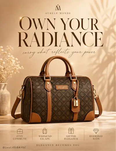 Ultra-Premium Luxus-Handtaschen-Werbeposter