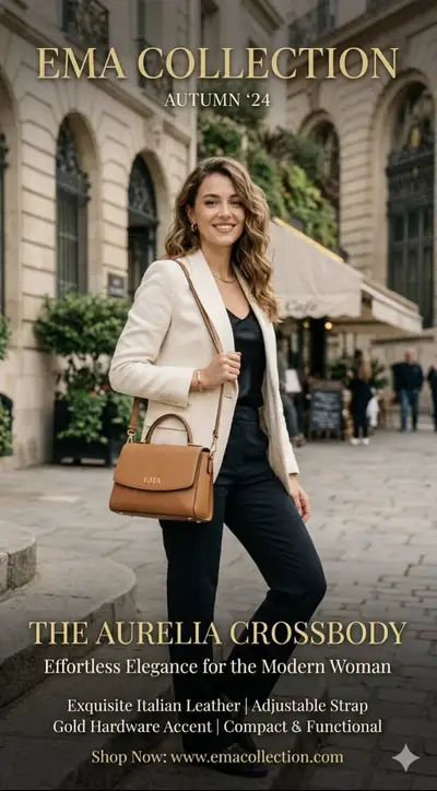 Anúncio de Moda de Luxo para a Coleção EMA Outono '24
