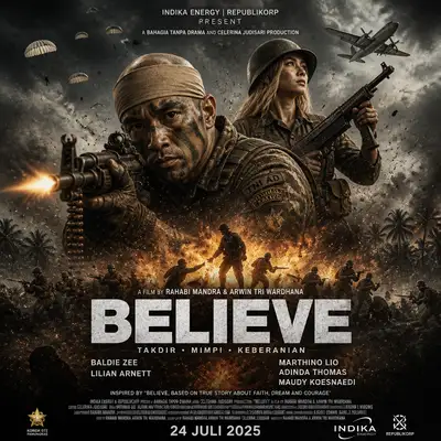 Kriegsdrama-Filmplakat 'BELIEVE'