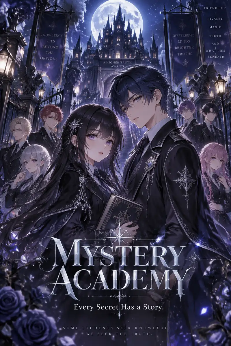 Mystery Academy Anime Movie Poster Prompt | Wikiprompt